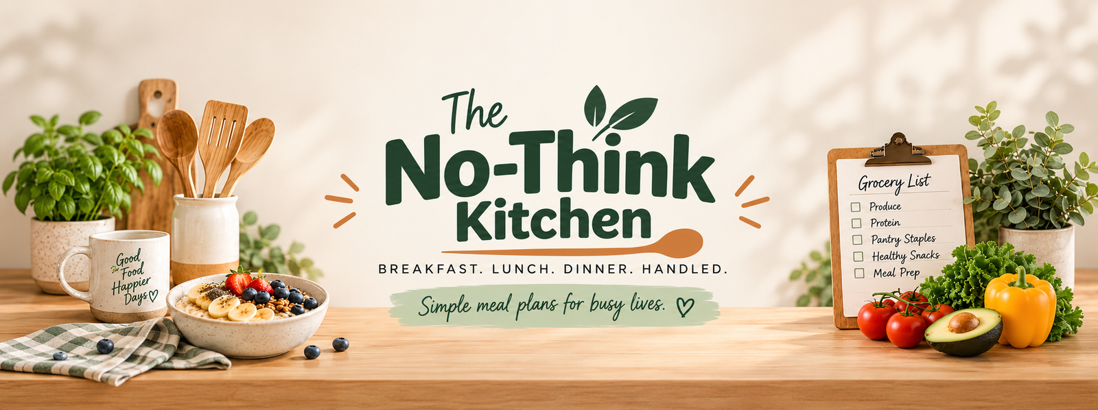 The No-Think Kitchen