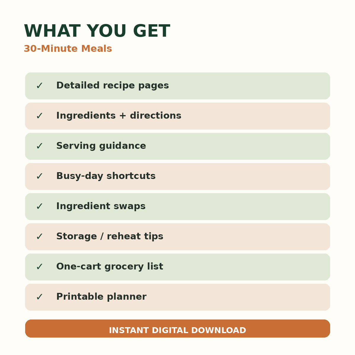 What is included