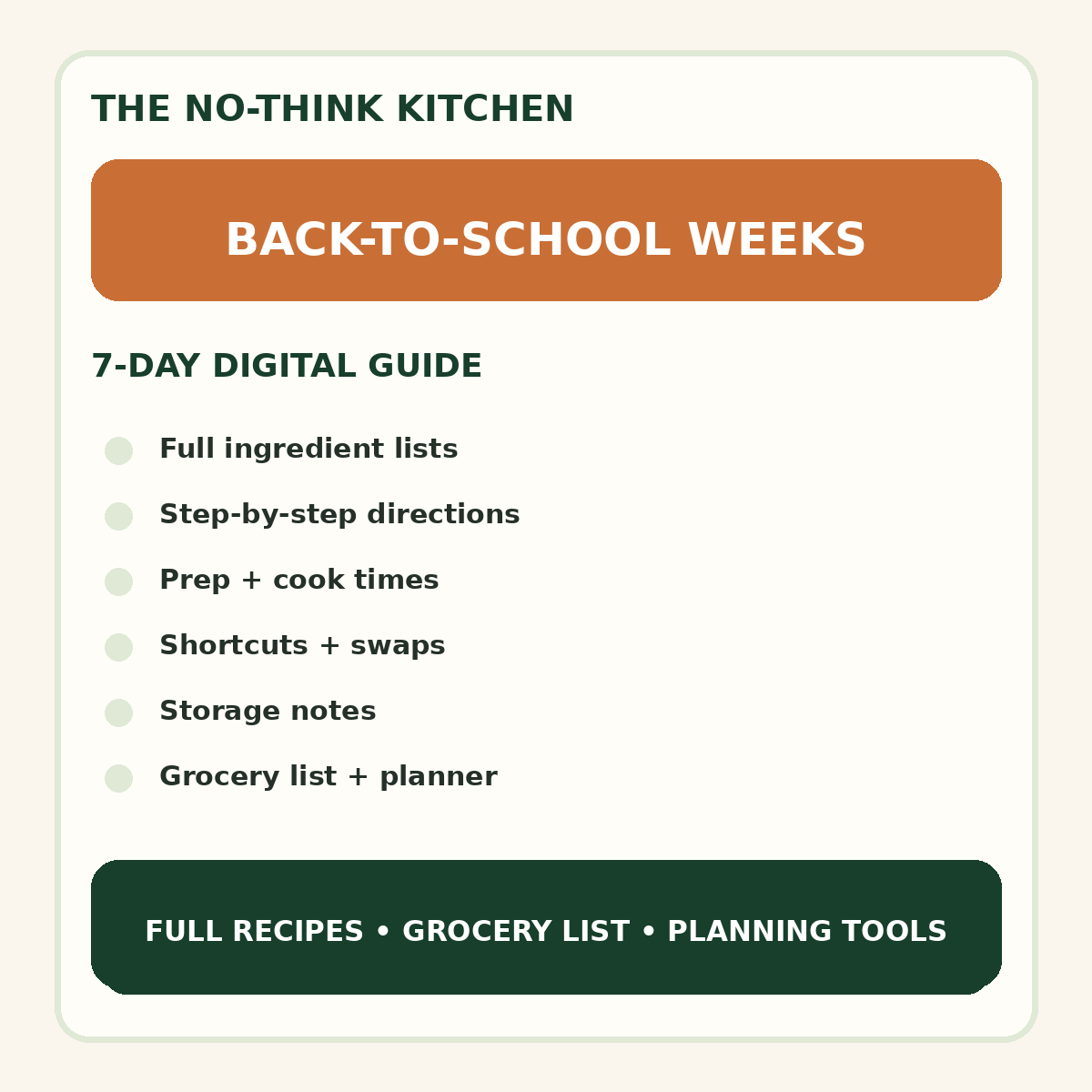 Back-to-School Weeks meal plan cover