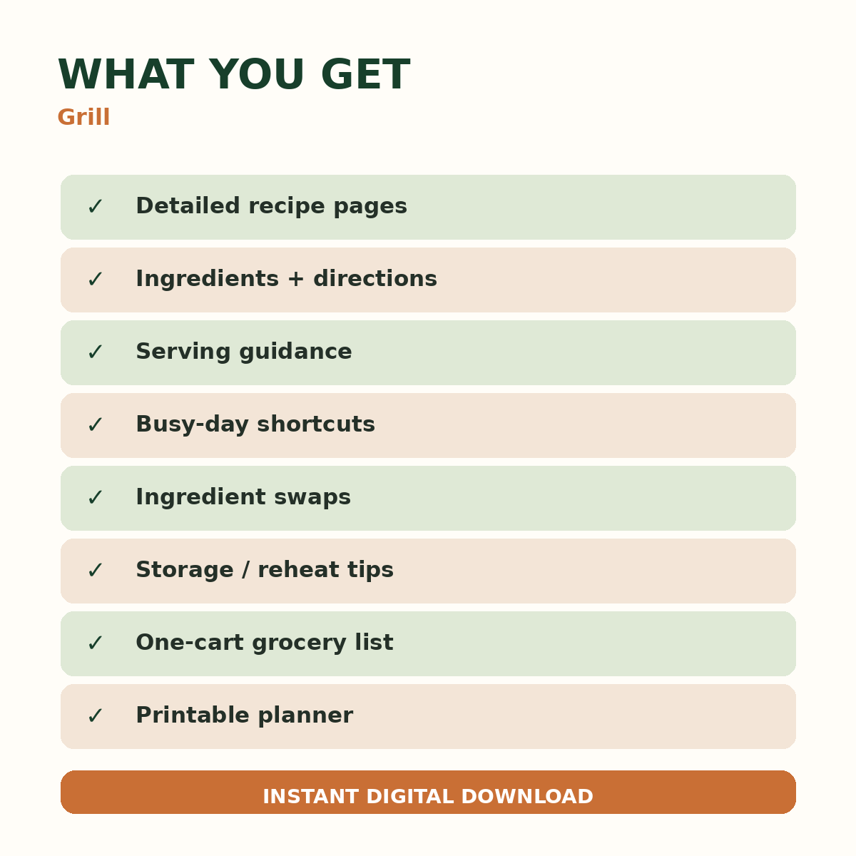 What is included