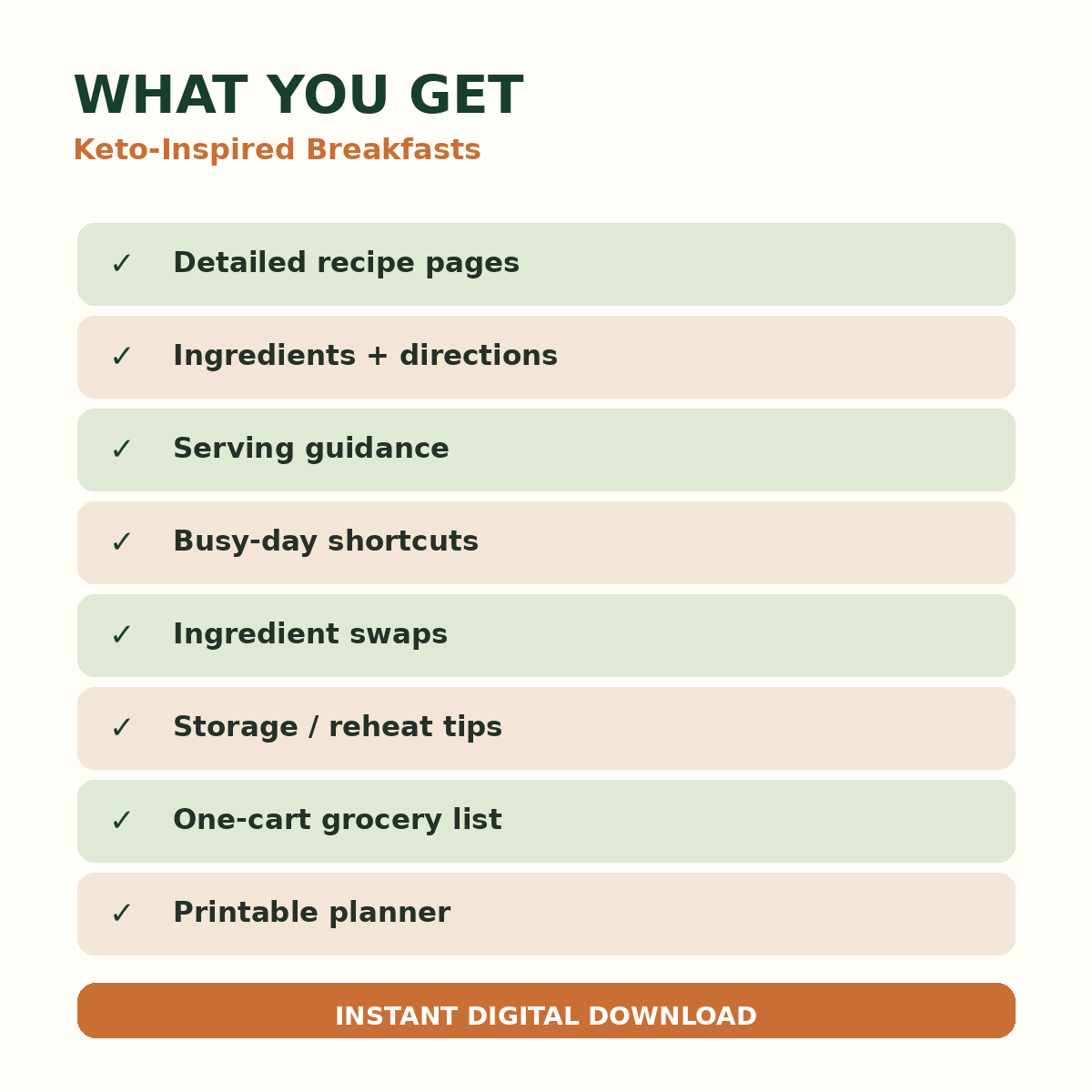 What is included