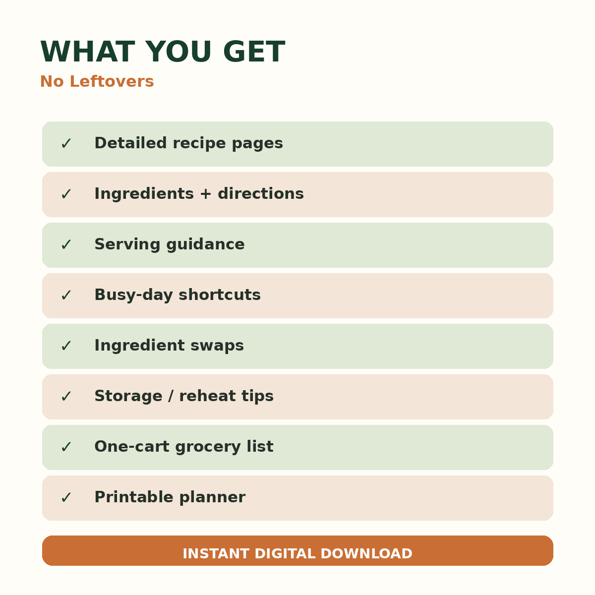 What is included