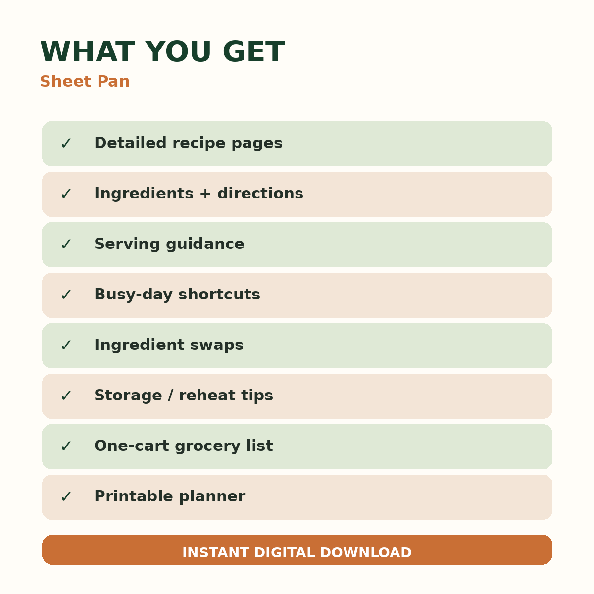 What is included