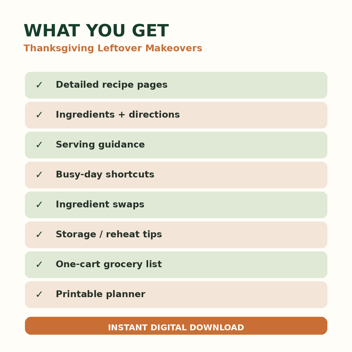 What is included