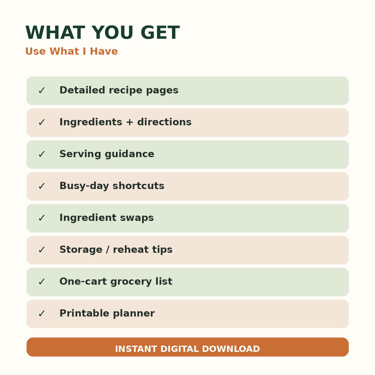 What is included
